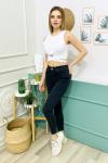 144036 Yuksek Bel Fume Jeans
